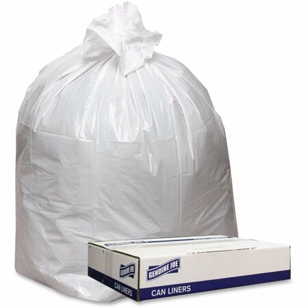 LORELL 43 x 47 in. 9 mil Trash Can Liners - White, 100PK LO465032